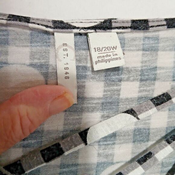 Est 1946 Minimalist Basic Boho Shirt 18/20W. 97% Rayon. - Picture 8 of 13